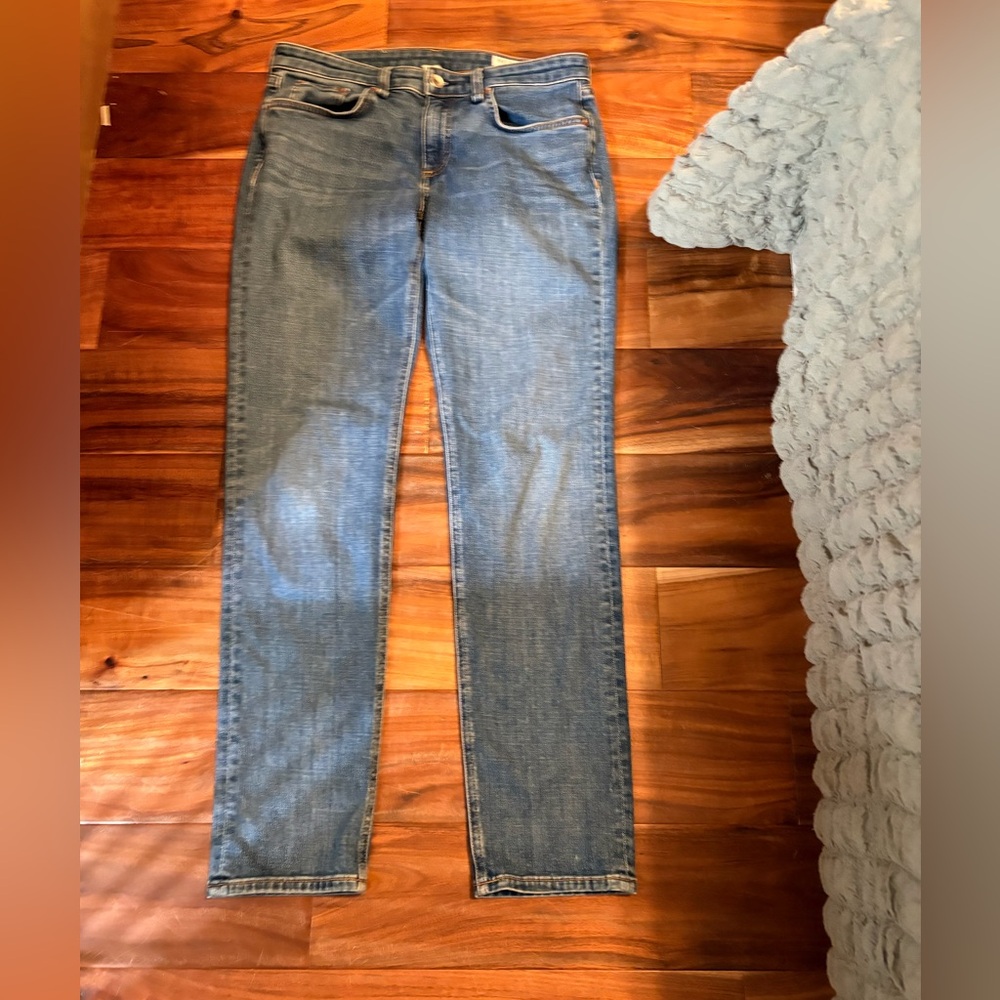 Rag & Bone Mission Skinny Jeans Size 25 Medium Wash Stretch‎ Denim (0394)